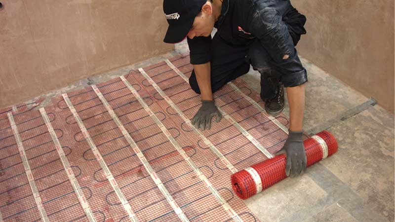 installing electric heated floors